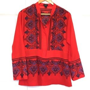 J crew paisley tunic